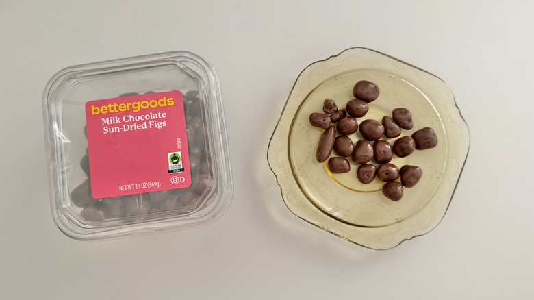 bettergoods chocolate fig pieces on a plate