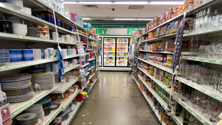 Dollar Tree Store Aisle