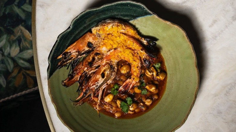 Aerial shot of the Red Red menu item from Lucia Los Angeles