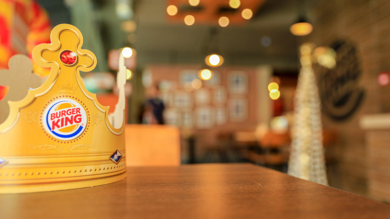 Burger King crown in store