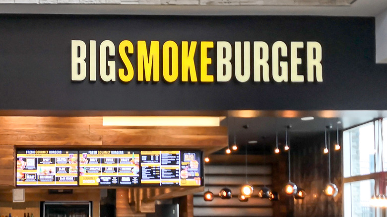 Big Smoke Burger location inside a mall in Toronto, Canada