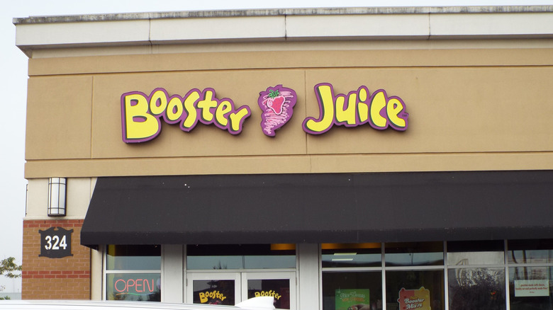 Exterior of a Booster Juice location in Ottawa, Canada