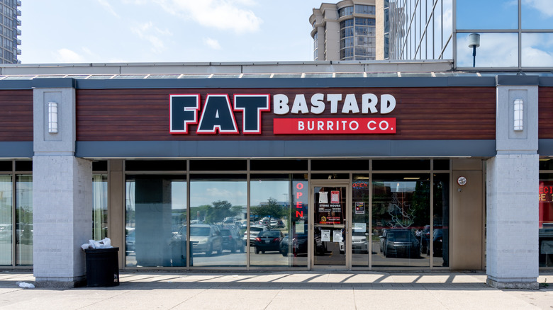 Exterior of Fat Bastard Burrito in Mississauga, Ontario, Canada