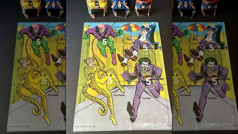 DC superheroes-branded dart game from Cheerios cereal