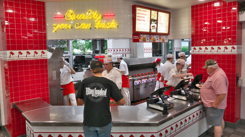 A busy kitchen at In-N-Out