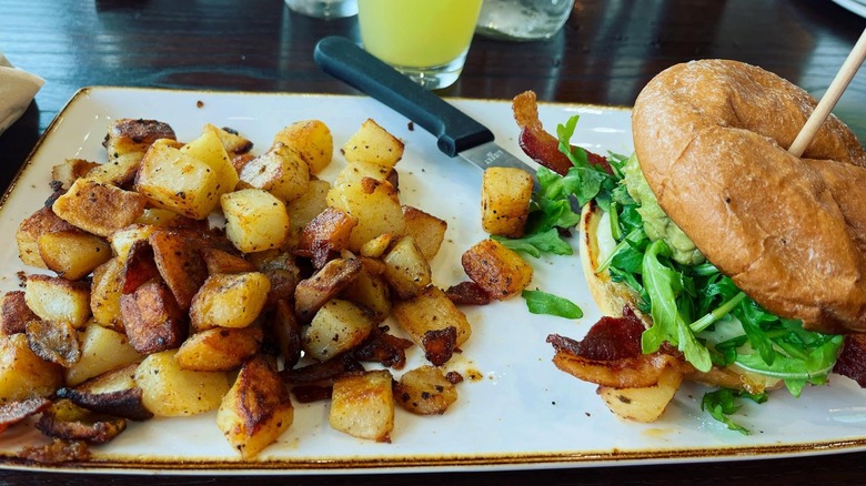 Elevated Egg Sandwich breakfast meal at First Watch