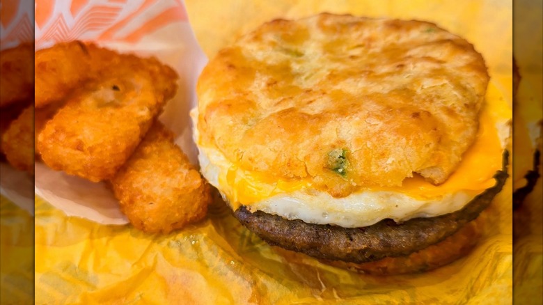Jalapeño cheddar biscuit from Whataburger