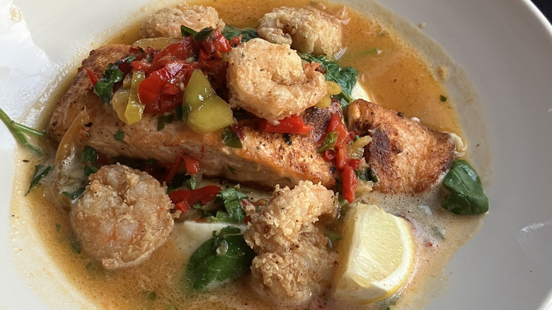 Seafood dish at Maggiano's Little Italy