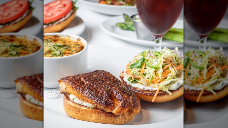 Fried fish sandwich from Ocean Prime