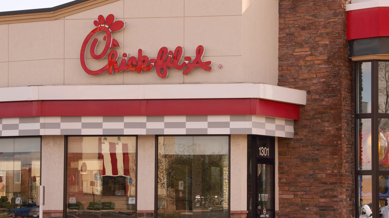 Chick-fil-A restaurant from outside
