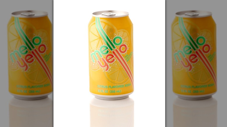 can of Mello Yello against white background