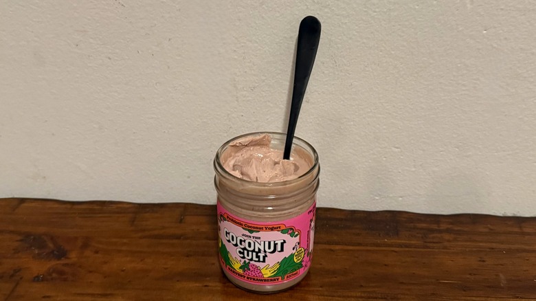 jar of Coconut Cult yogurt