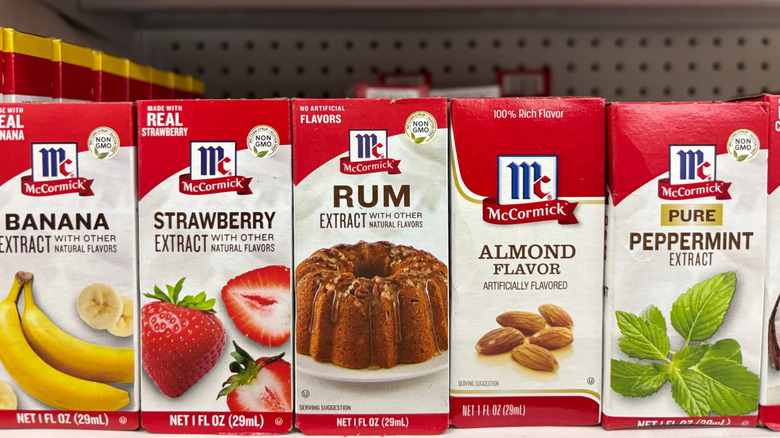 McCormick extracts on display on store shelf