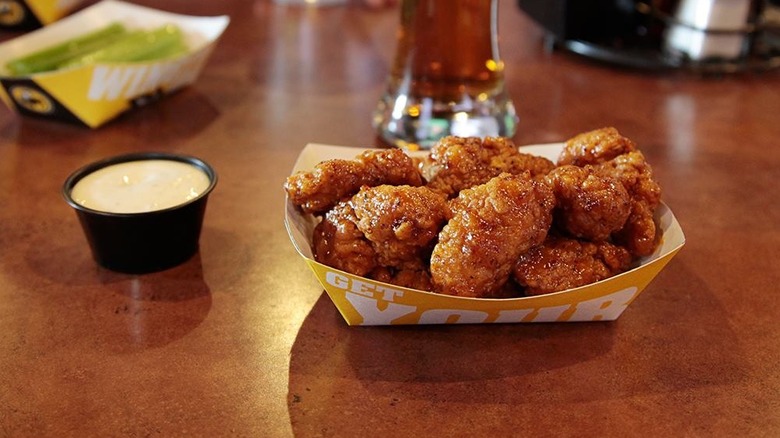 The Big Easy Bourbon Honey Mustard wings from Buffalo Wild Wings