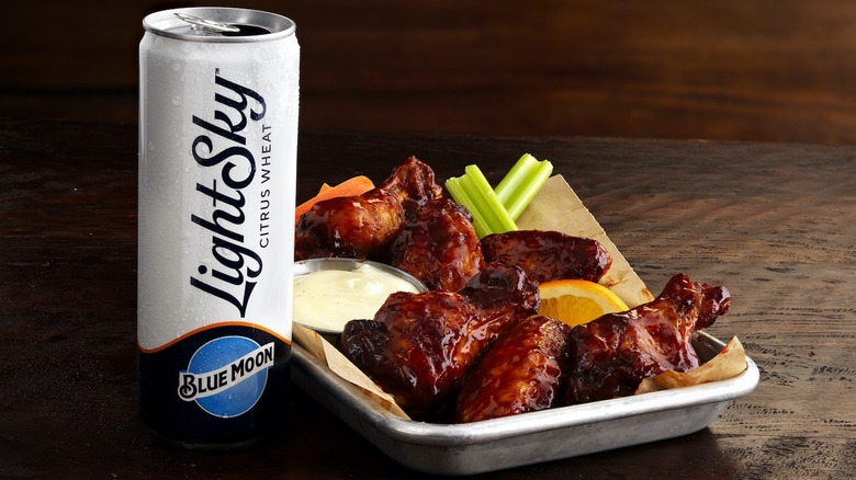 Product image of the Blue Moon BBQ wings from Buffalo Wild Wings