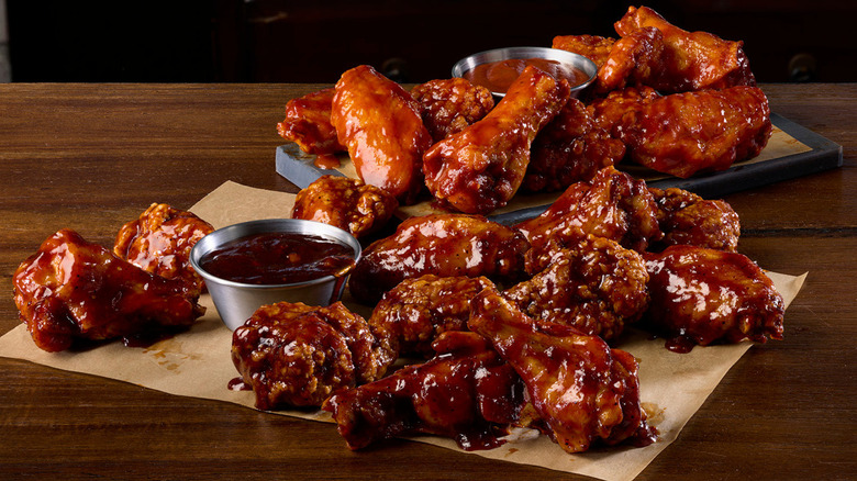 Product image of the Hot BBQ wings from Buffalo Wild Wings