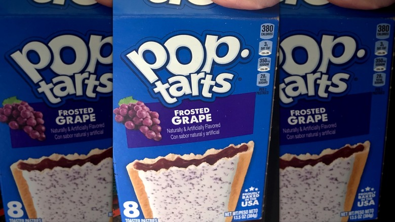 Frosted grape Pop-Tarts box