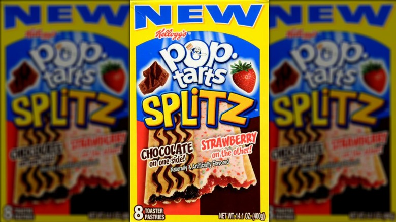 Splitz chocolate-strawberry Pop-Tarts box