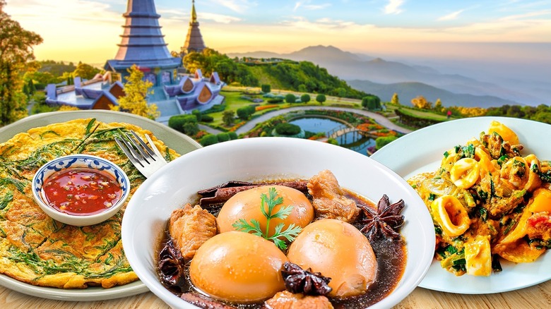 Various Thai egg dishes