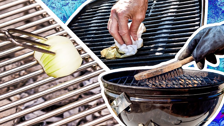 Various grill cleaning methods