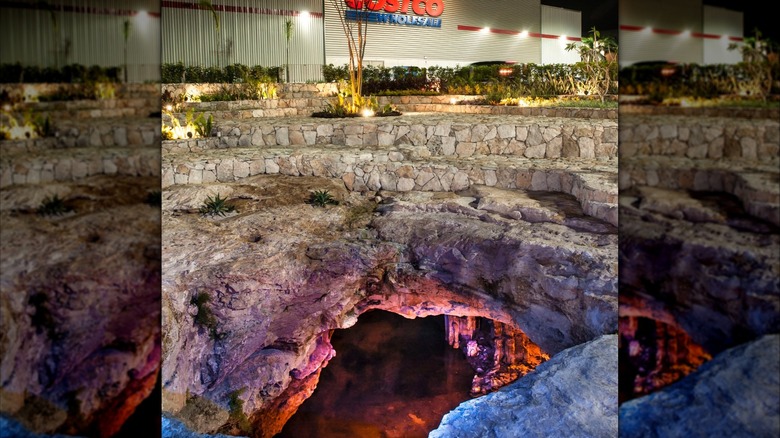 cenote in Costco parking lot
