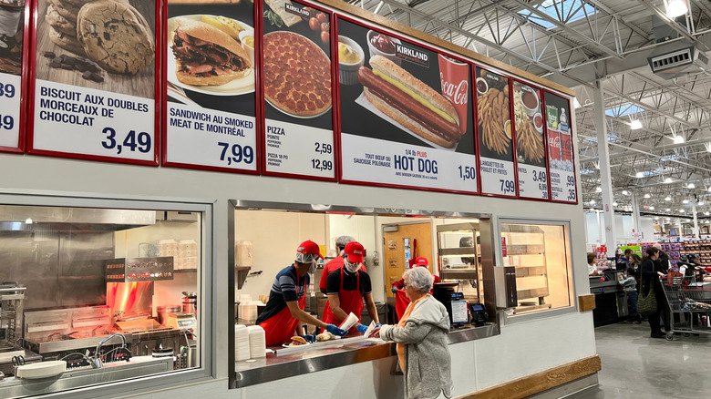 Woman shopping at Costco food court