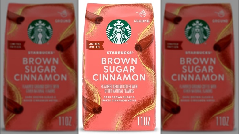 Eleven-ounce package of Starbucks' brown sugar cinnamon medium roast ground coffee