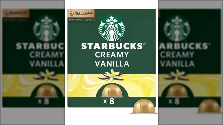 Box of 8 Starbucks by Nespresso creamy vanilla light roast coffee pods