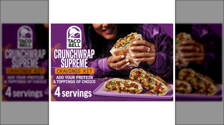 Box of Taco Bell crunchwrap supreme cravings kit