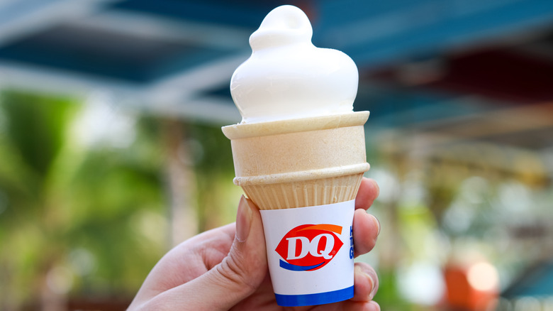 Dairy Queen ice cream in a cone