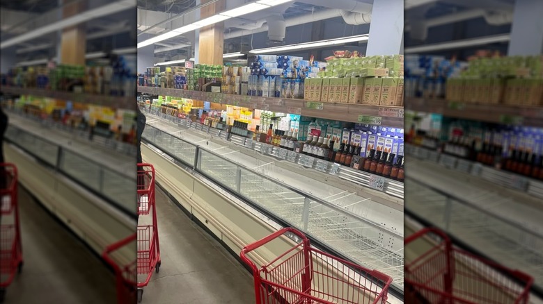 Items out of stock at Trader Joe's