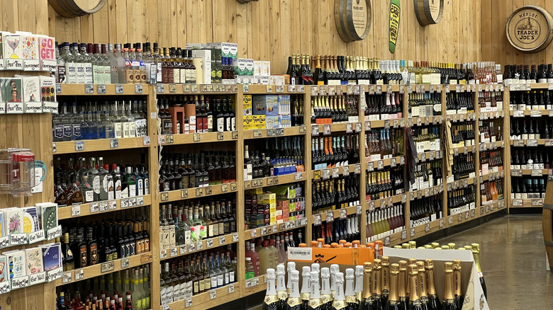 Trader Joe's wine section