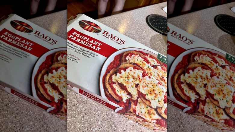 Rao's Eggplant Parmesan on countertop