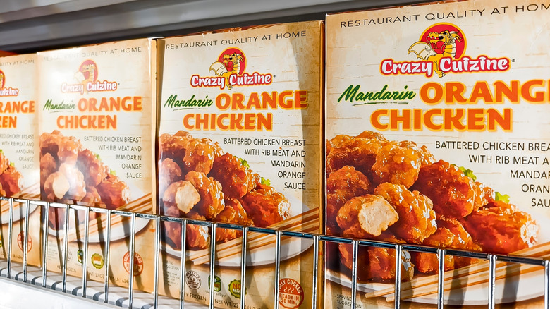 Crazy Cuizine Mandarin Orange Chicken on the shelf at the store