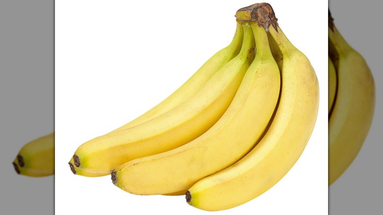 Bananas with white background