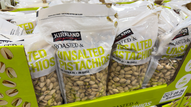 Kirkland pistachios on display
