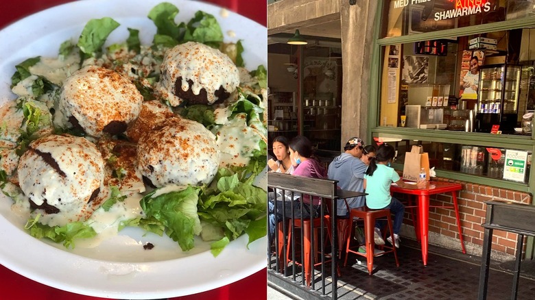 Falafel King menu picture and restaurant exterior