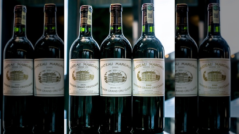 Bottles of Chateaux Margaux