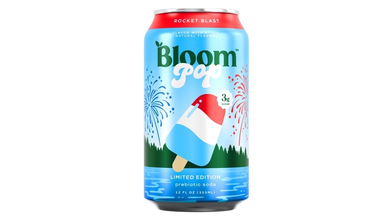 A can of Bloom Pop Rocket Blast flavor