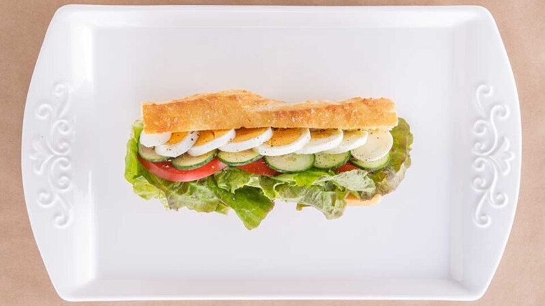 Egg salad sandwich from Finch's Tea House in Vancouver