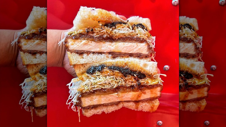 Tofu miso katsu sando at Tokyo Sando in Portland