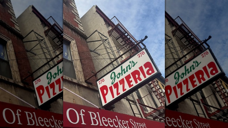 John's Pizzeria of Bleeker Street storefront