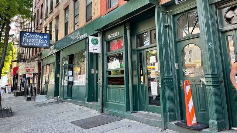 Patsy's Pizzeria storefront in New York