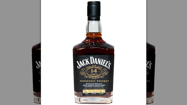 a bottle of Jack Daniel's 14 Years Old Batch 1 on a white background
