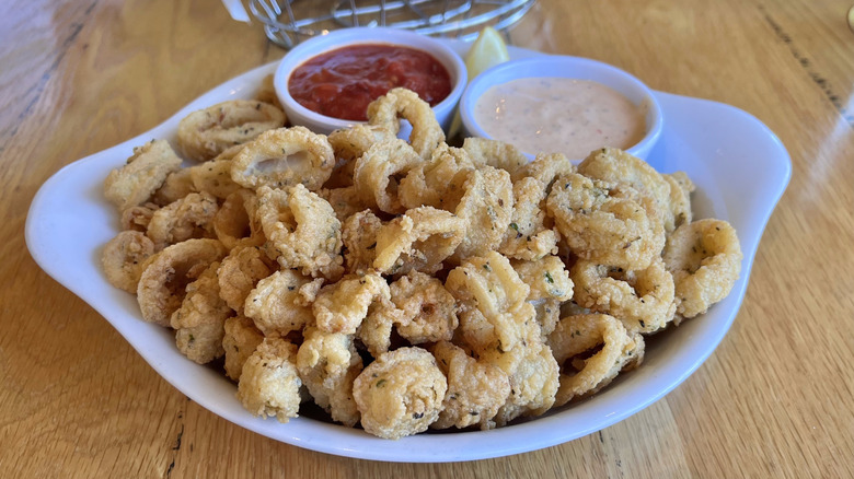 Calamari in a dish