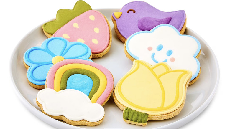 Freshness Guaranteed Pre-Baked and Decorated Cookies on a plate