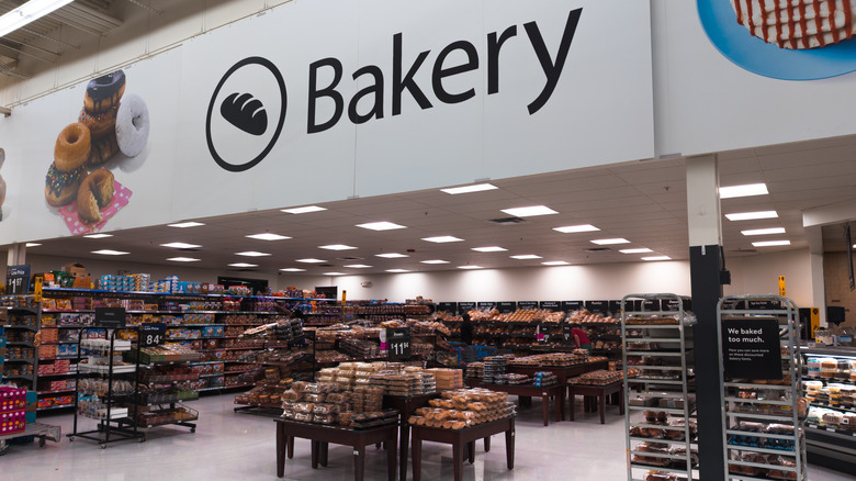 Walmart bakery section of store