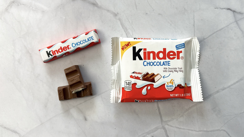 Kinder chocolate bar