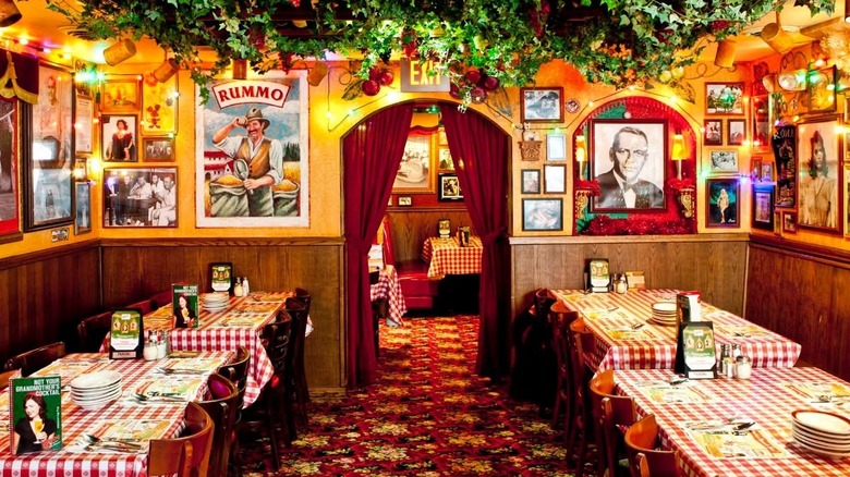 The interior of Bucca di Beppo Italian restaurant