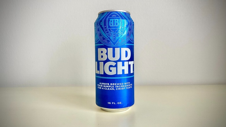 The front of a can of Bud Light